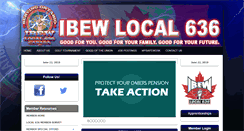 Desktop Screenshot of ibewlocal636.com