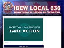 Tablet Screenshot of ibewlocal636.com